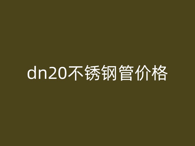 dn20不銹鋼管價(jià)格